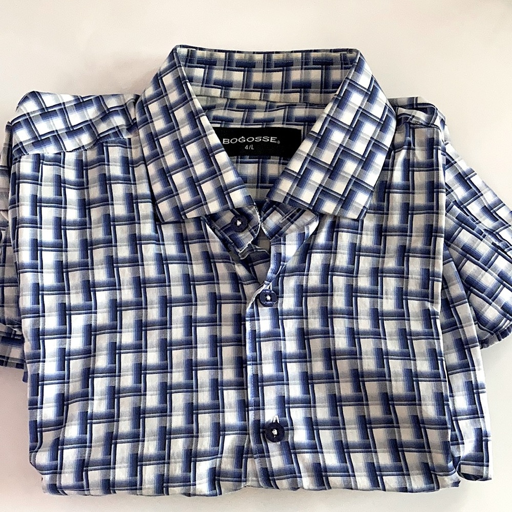 Blue dress up shirt